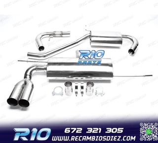 SILENCIOSO ESCAPE AUDI A3 8P 03-12 DOBLE ACERO