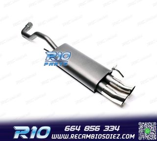 SILENCIOSO ESCAPE PARA VOLKSWAGEN VW POLO 1994-2001 x2 DTM