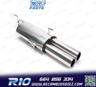 SILENCIOSO ESCAPE PARA OPEL VECTRA 1995-2003 INOX x2
