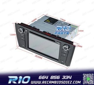 RADIO NAVEGADOR 7" BMW SERIE 1 E81 E82 E87 E88 04-11 USB GPS