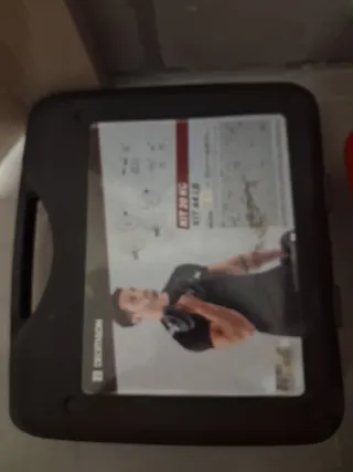 Pesas nuevas en maletín