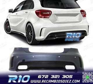 PARAGOLPES TRASERO MERCEDES CLASE A W176 12-18 LOOK AMG A45
