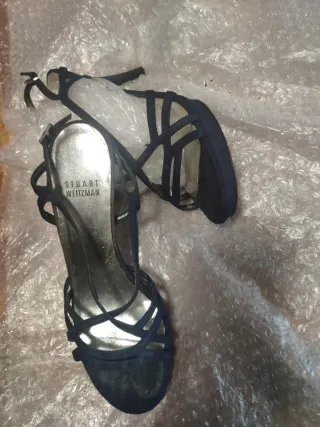 Sandalias Stuart Weitzman Talla 37 Azul/Plata