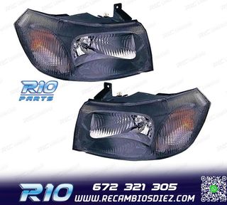FAROS PARA FORD TRANSIT 00-06 FONDO NEGRO