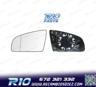 CRISTAL ESPEJO + BASE IZQUIERDO AUDI A6 C6 4F 04-08