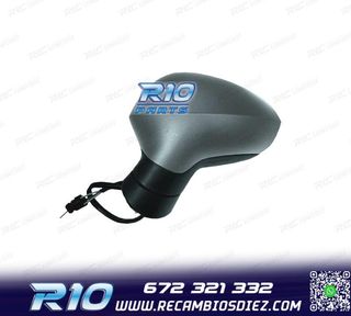 ESPEJO COMPLETO IZQUIERDO SEAT IBIZA 09-17 IMPRIMADO