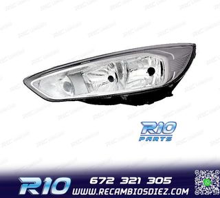 FARO IZQ FORD FOCUS 14-18 FONDO CROMO