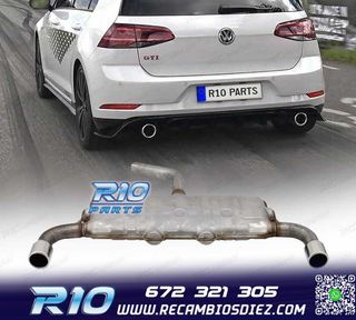 SILENCIOSO ESCAPE VOLKSWAGEN VW GOLF 7 7.5 12-20 LOOK GTI