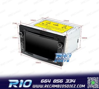 RADIO GPS ANDROID 11 PARA OPEL ASTRA H VIVARO ZAFIRA VECTRA