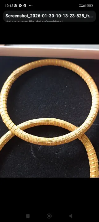 Bracciali in Capim Durato oro e rosso