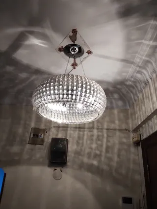 Lámpara de cristal para entrada