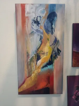 Cuadro abstracto original, grande.