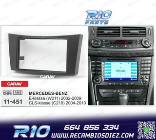 MARCO NEGRO RADIO 2-DIN MERCEDES CLASE-E W211 CLASE-CLS W219