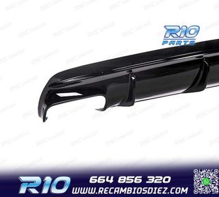 DIFUSOR MERCEDES CLA C117 AMG 13-15 LOOK CLA45 NEGRO BRILLO