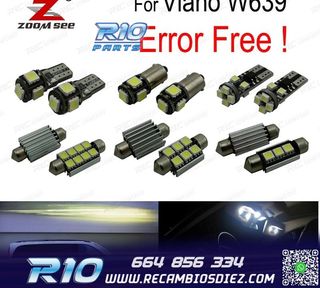 KIT 19 BOMBILLAS LED INTERIOR PARA MERCEDES CLASE ML W164 ML