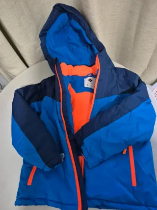 Conjunto Ropa Nieve Niño Azul Naranja