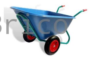 Carretilla Cuba 300 Litros Polipropileno - 2 Ruedas Impinchable