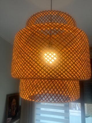 Lámpara de Rattan Colgante