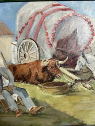 Óleo C. Alcántara López - Buey 1985