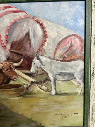 Óleo C. Alcántara López - Buey 1985