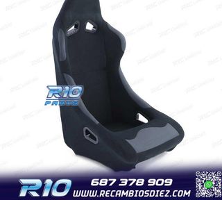ASIENTO BAQUET UNIVERSAL ALCANTARA NEGRO LOOK POLE POSITION