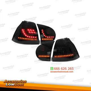 PILOTOS TRASEROS LED GOLF 5 CRISTAL NEGRO.