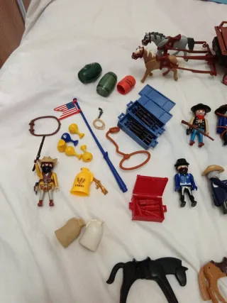 Lote Playmobil Vaqueros y Carreta 5248
