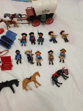 Lote Playmobil Vaqueros y Carreta 5248