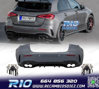 PARAGOLPES TRASERO MERCEDES CLASE A W177 18- LOOK AMG A45 +
