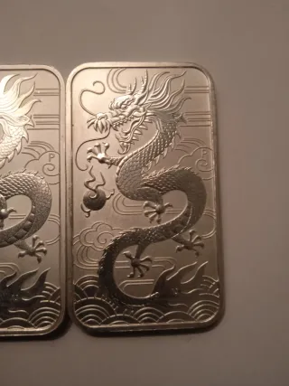 3 Onzas Rectangulares Plata 2018