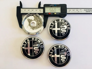 Centro de rueda ALFA ROMEO NEGRO 60mm