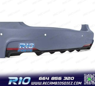 PARAGOLPES TRASERO BMW F30 LOOK M PERFORMANCE PDC DOBLE SALI