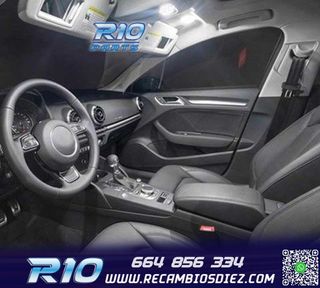 KIT 17 BOMBILLAS LED INTERIOR PARA RENAULT LAGUNA III 3 MK3