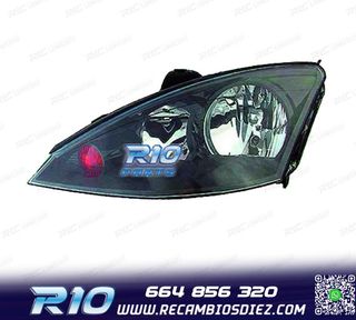 FARO IZQ PARA FORD FOCUS II 01-05 FONDO NEGRO