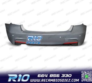PARAGOLPES TRASERO BMW F30 LOOK M PDC DOBLE SALIDA DE ESCAPE