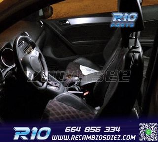 KIT 15 BOMBILLAS LED INTERIOR PARA SEAT LEON 1 M 1 99-06