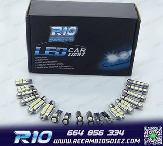 KIT 9 BOMBILLAS LED INTERIOR PARA ALFA ROMEO 147 00-10