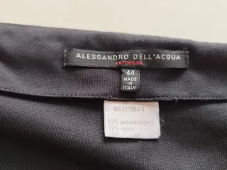 Gonna Alessandro Dell'Acqua nera in maglia