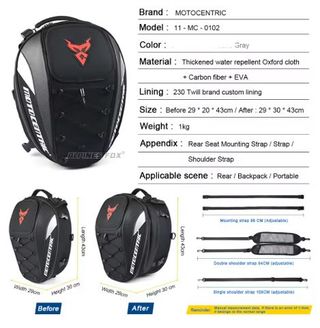 NUEVA Mochila Motocentric Alforja 37L