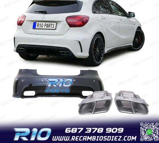 KIT CARROCERIA MERCEDES W176 AMG A45 PARAGOLPES + TALONERAS