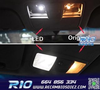 KIT 14 BOMBILLAS LED INTERIOR PARA FIAT STILO 192 01-07