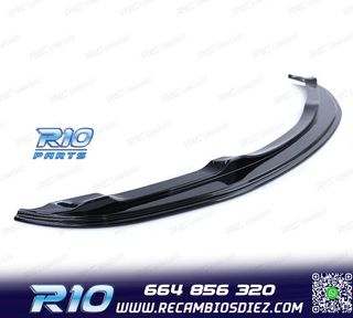 SPOILER LIP BMW E90 E91 05-08 LOOK M NEGRO BRILLO