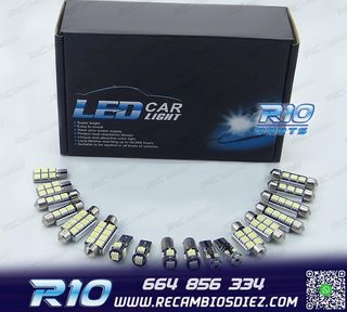 KIT 15 BOMBILLAS LED INTERIOR PARA RENAULT CLIO III MK3 GRAN