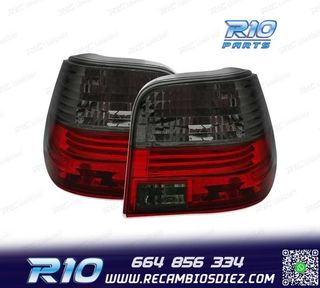 PILOTOS VOLKSWAGEN VW GOLF 4 ROJO AHUMADO