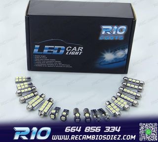 KIT 16 BOMBILLAS LED INTERIOR PARA SEAT TOLEDO MK2 1 M 1M2 9