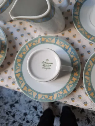 Juego de café porcelana 7 tazas