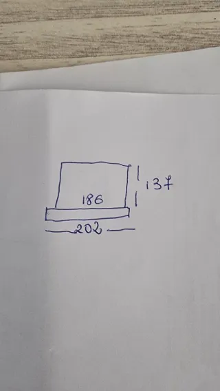 Espejo de madera tallada azul