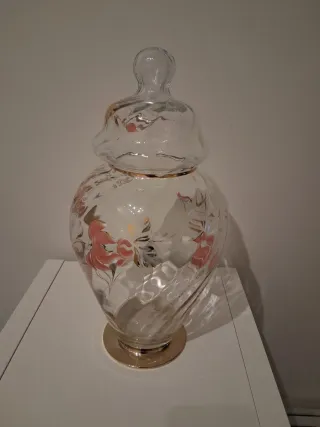 Tibor Jarra de Cristal Decorada