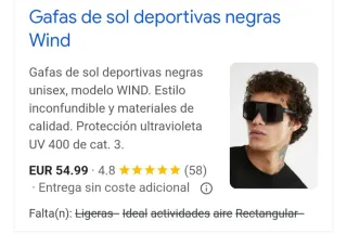 Gafas de sol DJ FRANKLIN negras