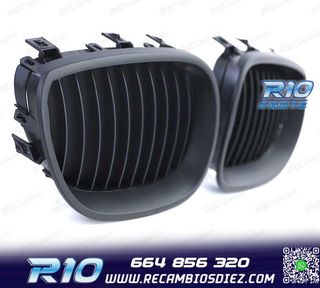 PARRILLAS BMW E60 E61 03-10 NEGRO MATE